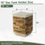Support de réservoir de propane polyvalent et couvercle de réservoir de foyer avec fonction de table d'appoint, convenant à une utilisation intérieure et extérieure