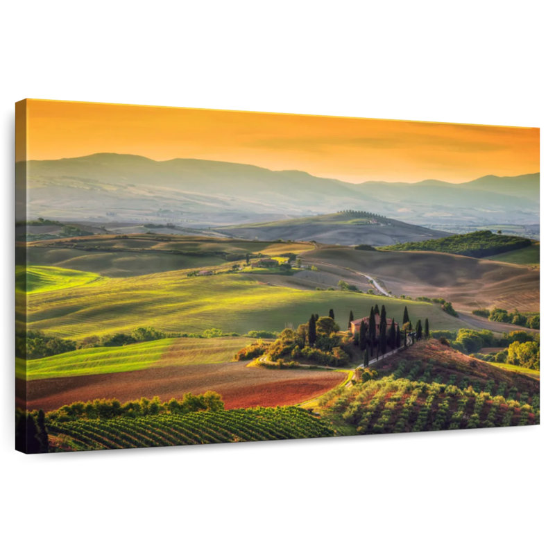 Alvord Tuscany At Dawn, 20" H x 30" W