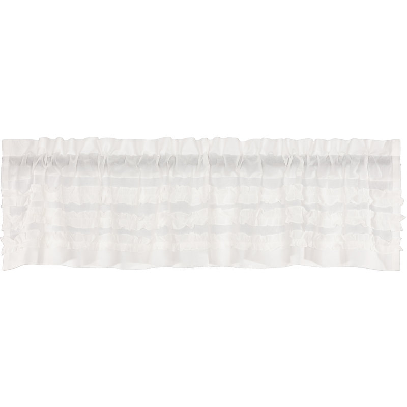 Porthleven Cotton Ruffled Window Valance