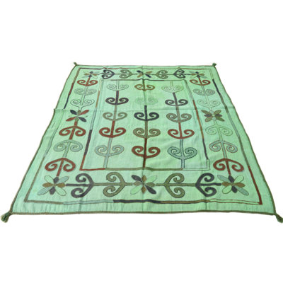 6 Ft Square Perry Light Green Rug