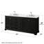 Ensemble de meuble-lavabo double 80 "Deborah-80209542-59132733