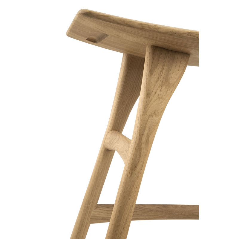 Osso Solid Wood Stool, Oak, Counter Stool (26.5" Seat Height)
