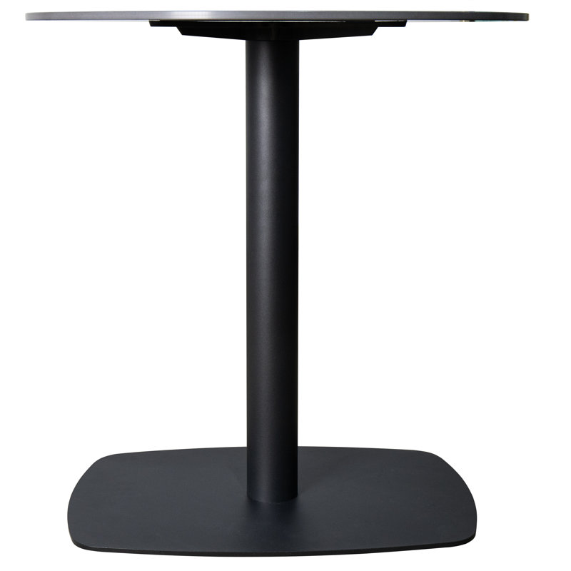 Round Dining Table With Sintered Stone Top And Square Stainless Steel Pedestal Base – Seats 2–3 People, Kitchen & Dining Room Table For Cafes