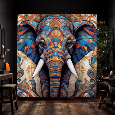 Rideau de douche éléphant
