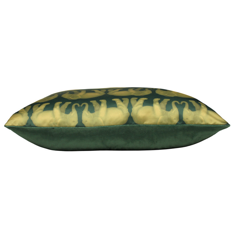 Rectangular Lumbar Pillow Cover, Emerald