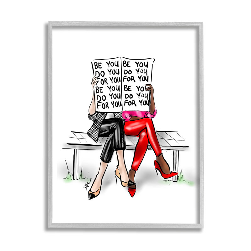 Be You Motivational Quote Canvas Print with Black Frame
