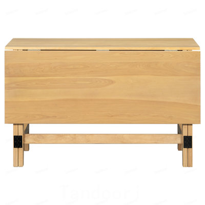 Wood Extendable Dining Table with Drop Leaf for Small Places