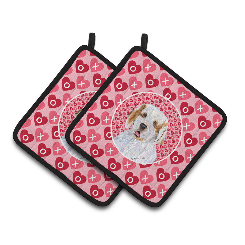 Cuisinier poignée caroline hearts love Clumber Spaniel