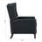 Manual Wing Chair Recliner, High Colorfastness Fabric Chair with Deep Tufted Back | Silver Nailhead Trim, 3 Adjustable Positions for All-Day Comfort-833237048