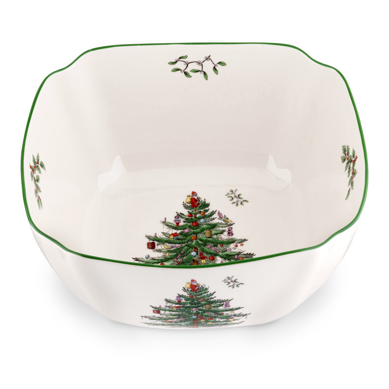 Spode Christmas Tree Large Square Bowl 10"