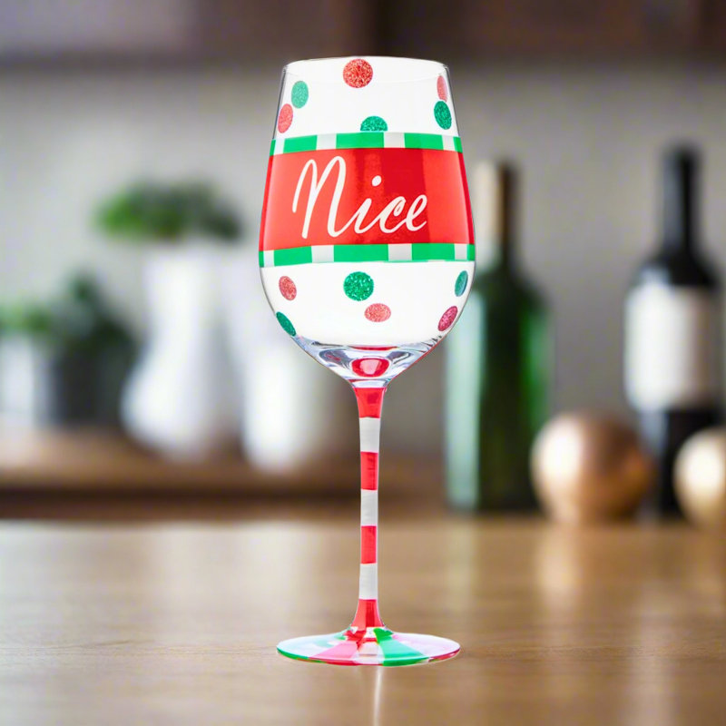 Christmas Nice Wine Glass