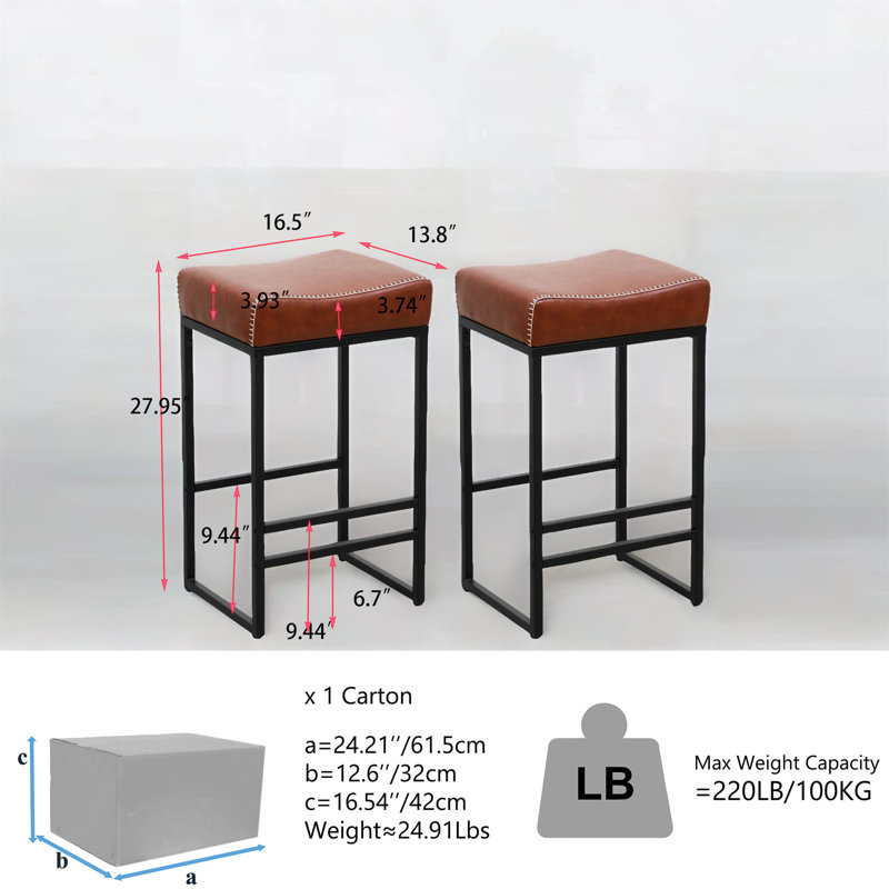 Tabouret 27,9 po, gris
