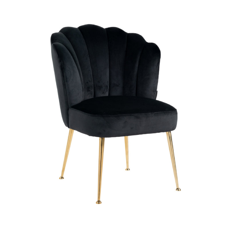 Pippa Upholstered Dining Chair, Gold, Khaki