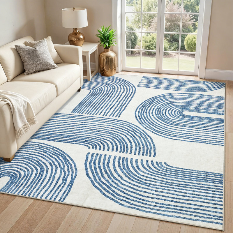 Washable Abstract Area Rug,Non-Slip,Mark Resistant,Large Carpet for Living Room,Bedroom,Dining Room,Office,Modern Floor Decor,colorful