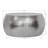 Eclipse Round Modern Hand-Forged Silver Metal Coffee Table