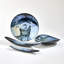 Obsidian Folded Plate-Metallic Black