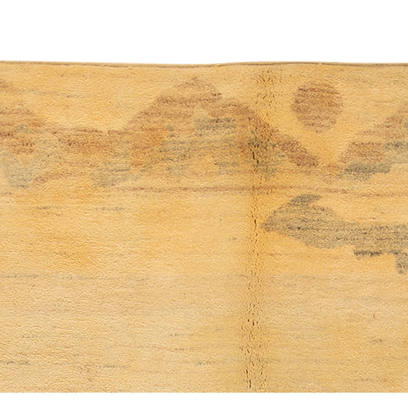 Hand Knotted Wool Area Rug in Beige