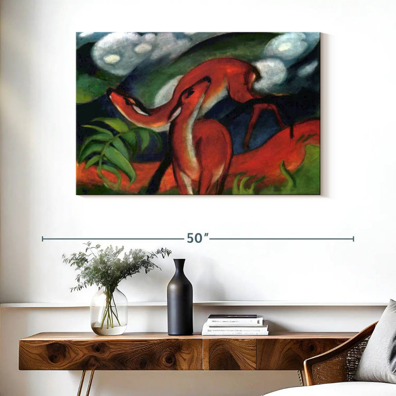 Brampt Red Deer II 1912, 26" H x 39" W