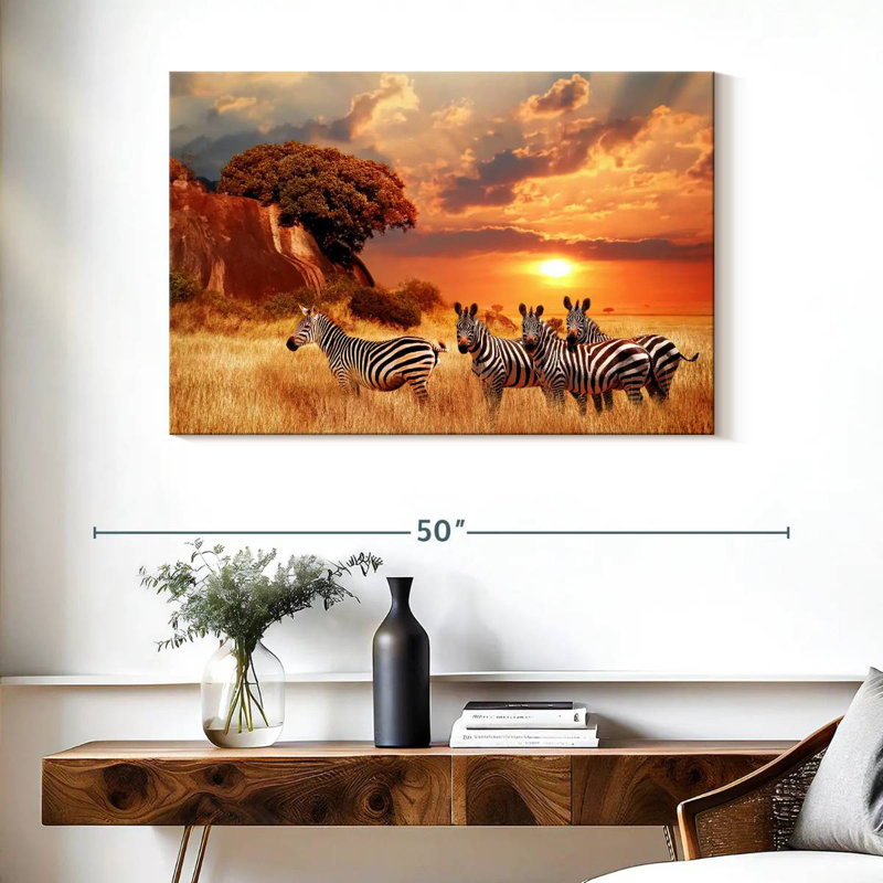 Zèbres Brampt Savanna, H 26 po x l 39 po