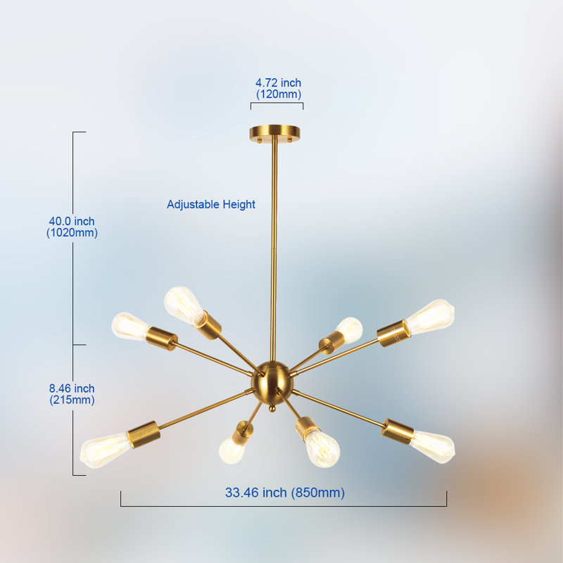 Lustre sphérique Spoutnik à 8 lumières Boblitt
