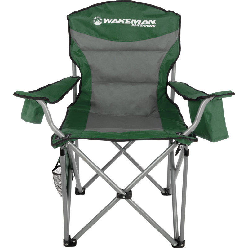 Fauteuil de camping surdimensionné Wakeman, Vert / gris