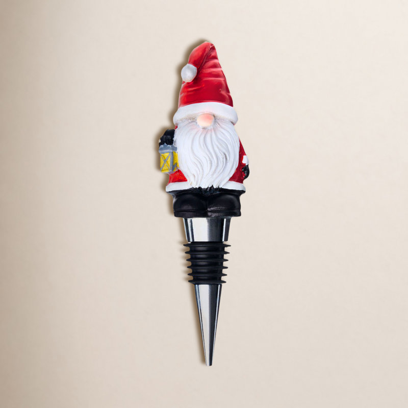 Gnome Santa Wine Stopper