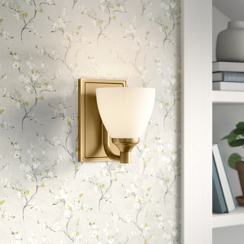 Cariah Armed Sconce, Aged Brass