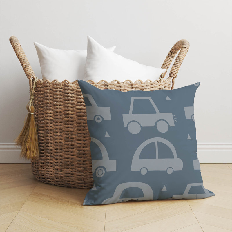Coussin Driveway, Bleu, H 20 po x l 20 po