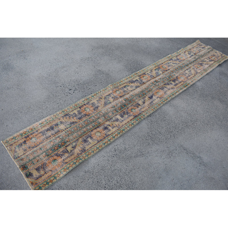 Tapis de couloir Classic Patchwork orange 20,1 x 115,4 po