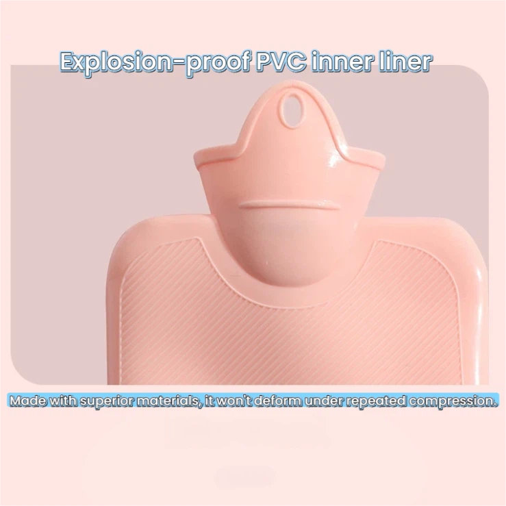 Mignon ballon d'eau chaude Capybara en peluche avec couvercle souple, sac d'eau chaude réutilisable 1000 ml