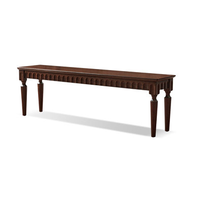 Brown Solid Wood Bench