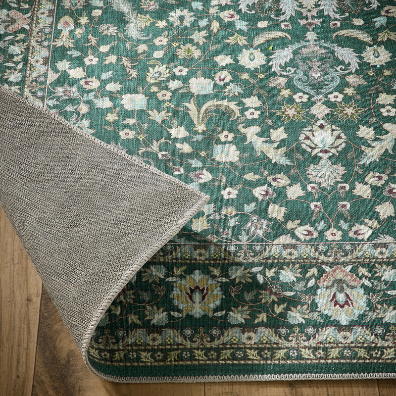 Vintage Look Chenille Machine Printed Area Rug, Rectangle 160 x 230 cm