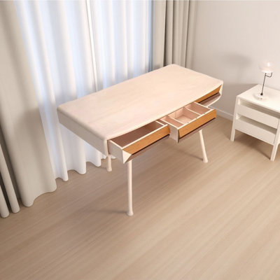 Bureau compact en bois d'érable naturel