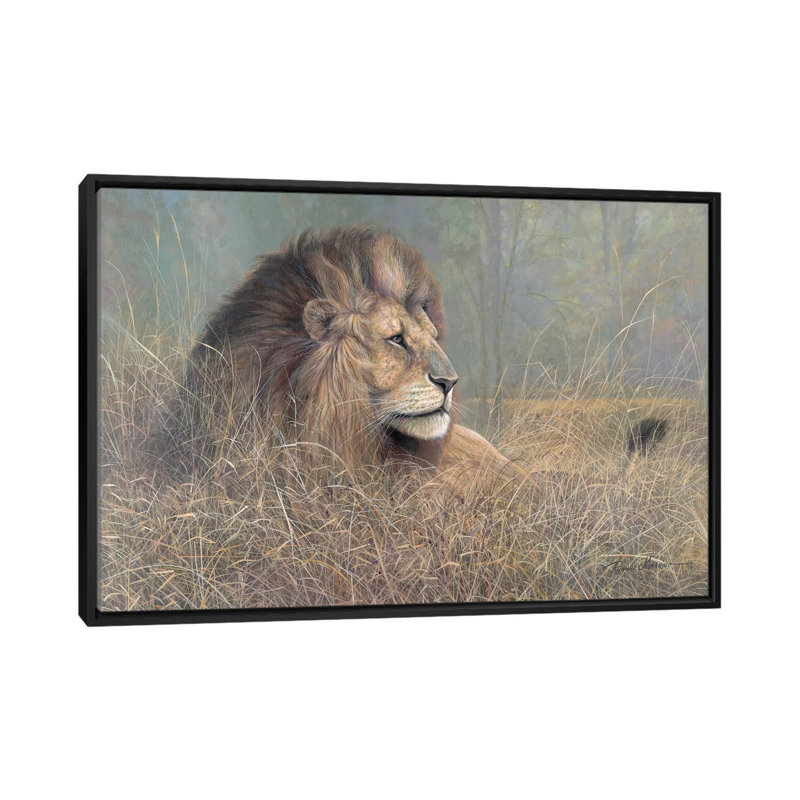 «Majestic Beauty» par Ruane Manning - reproduction d'art, H 18 po x l 26 po x P 1,5 po, Toile avec cadre noir, Aucun mat
