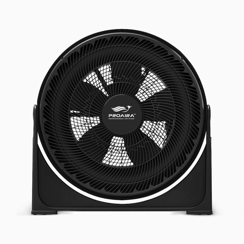 Proaira Black 23" Three Speed Floor Box Fan