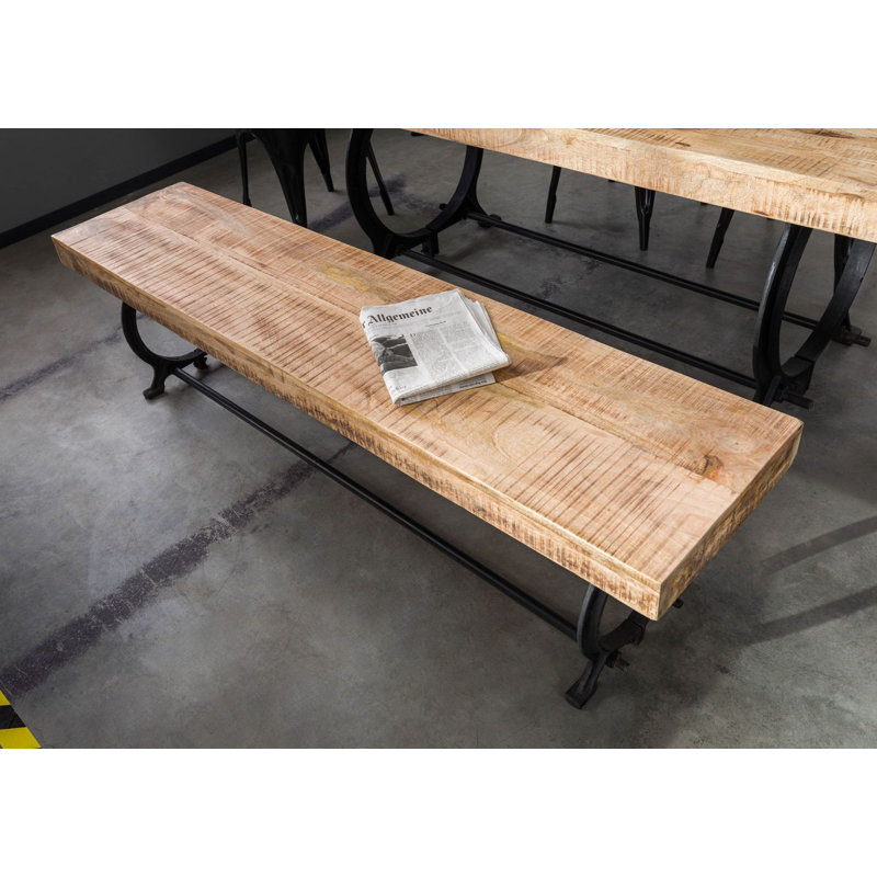 Solid Wood Bench, H45 x W200 x D40cm