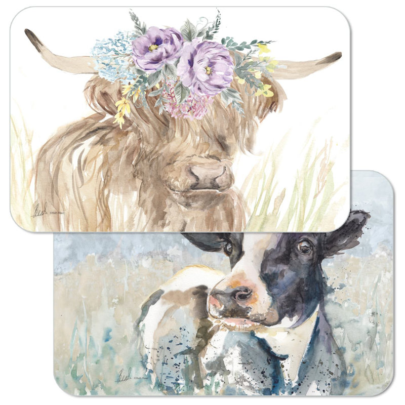 On The Range 4 Piece Reversible Easy Care Placemats
