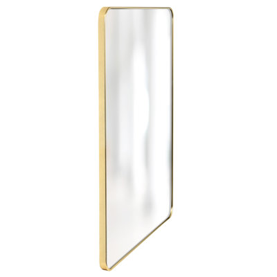 Kellye Rectangular 30"D x 40W" Wall Mirror - Gold