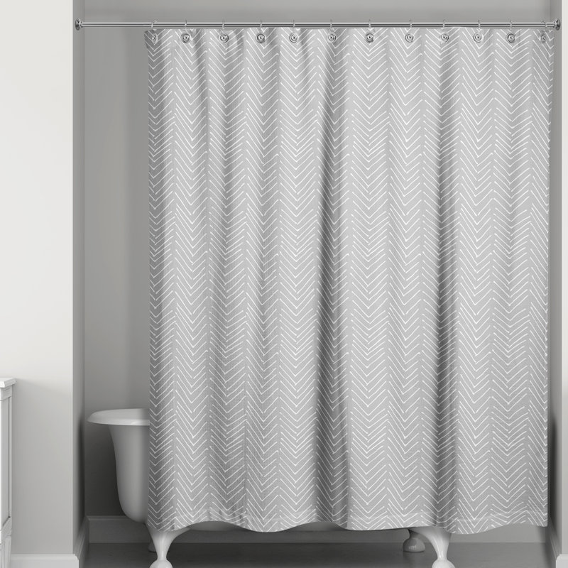 Rideau de douche simple Brierley, Gris