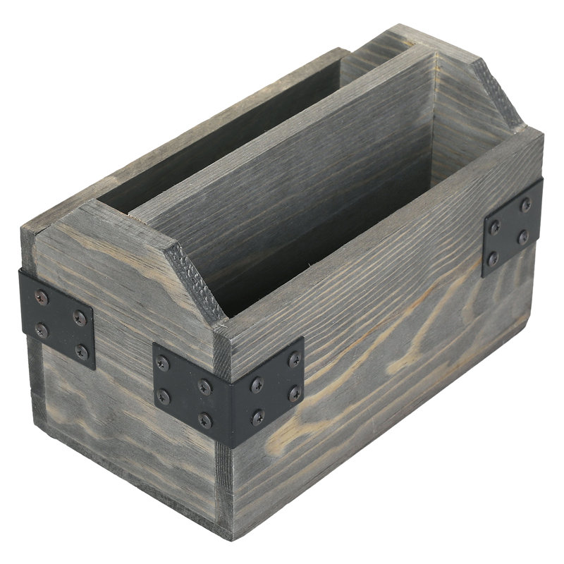 Support de télécommande en bois 2 fentes