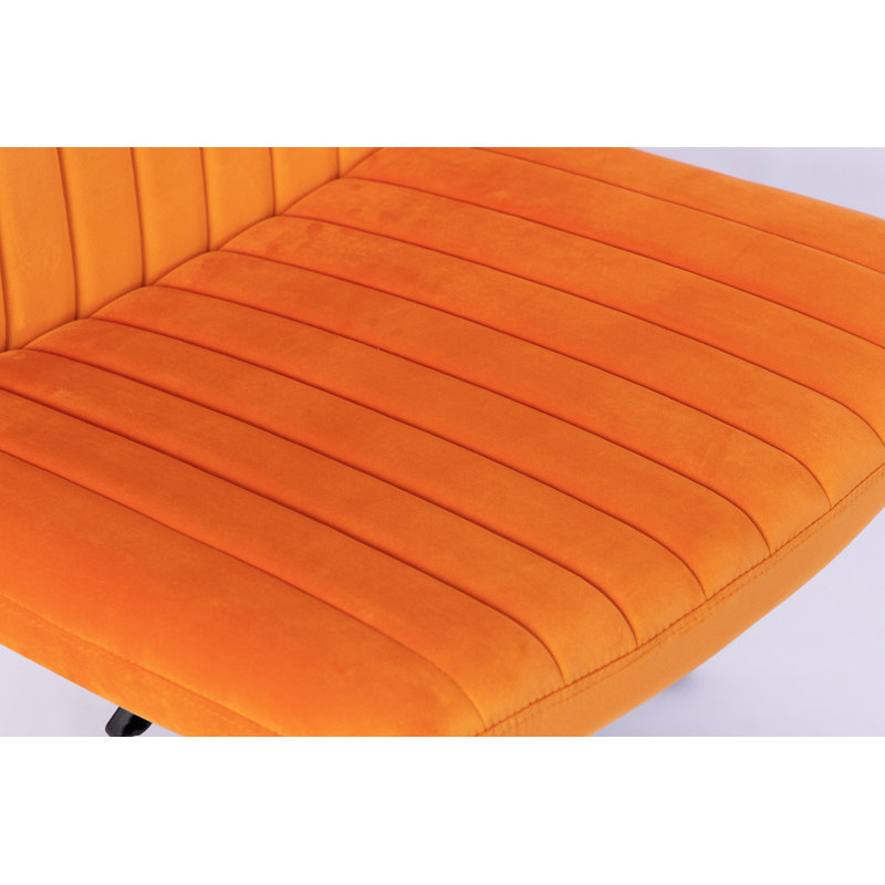 Fauteuil de bureau Velvet Criss Cross, Orange