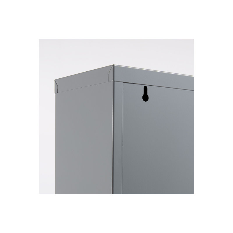 Ode 3 Shelves Shoe Storage Cabinet, Gray