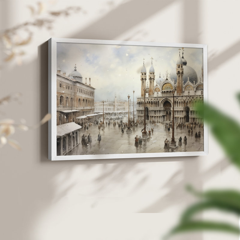 Chirstmas Art-CECXLIV -Impression encadrée - réversible, H 8 po x l 10 po, Blanc