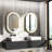 Aluminium Oval Wall Mirror-703362301