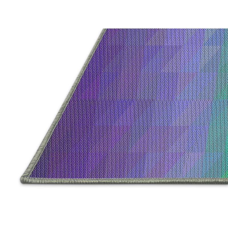 Tapis 100% à motif lavable à la machine 147, Rectangle 7 pi x 10 pi