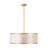 22" 5-Light Capiz Shell Drum Chandelier