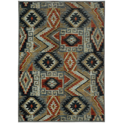 Tapis bleu Honaz Southwestern