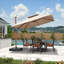 Grand parasol rectangulaire en porte-à-faux 9 pi x 12 pi, tissu de qualité supérieure, avec base-1694373990