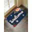 Floral Pattern Welcome Bath Rug For Bathroom, 16 X 24
