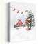 Cozy Christmas Home Abstract Pine Tree Bird Landscape Nature Wall Art Print 1 Piece Wrapped Canvas Wall Art-1774671025